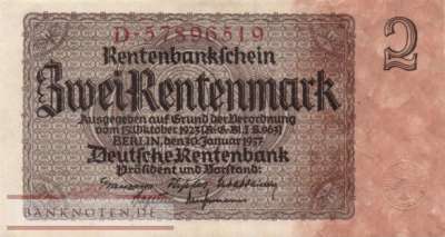 Germany - 2  Rentenmark (#DEU-223b_AU)