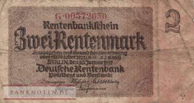 Deutschland - 2  Rentenmark (#DEU-223c_VG)