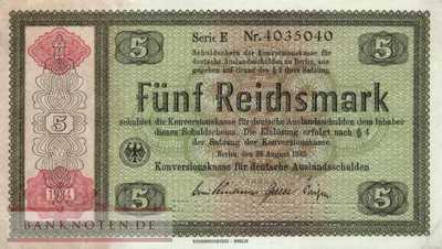 Germany - 5  Reichsmark (#DEU-232E1_AU)