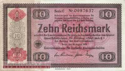 Germany - 10  Reichsmark (#DEU-233E2_AU)