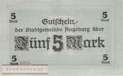 Augsburg - 5  Mark (#DGN025_05E_UNC)