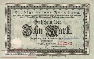 Augsburg - 10  Mark (#DGN025_06bE_AU)