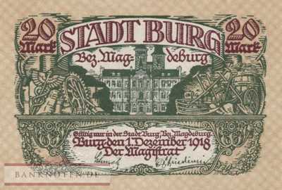 Burg bei Magdeburg - 20  Mark (#DGN073_03_AU)