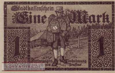 Furtwangen - 1  Mark - cancelled (#DGN167-04b_UNC)