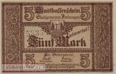 Furtwangen - 5  Mark - cancelled (#DGN167-06b_UNC)