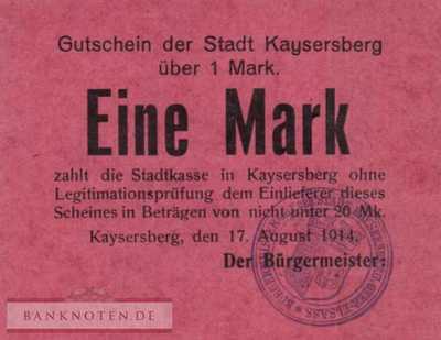 Kaysersberg - 1  Mark (#DGN173_02E_AU)