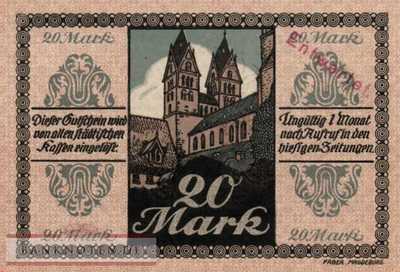 Halberstadt - 20  Mark - cancelled (#DGN209_3-3_UNC)