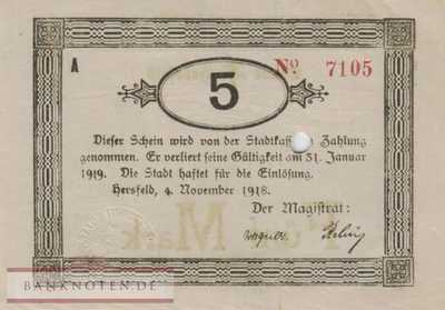 Hersfeld - 5  Mark - cancelled (#DGN231_04bE_AU)
