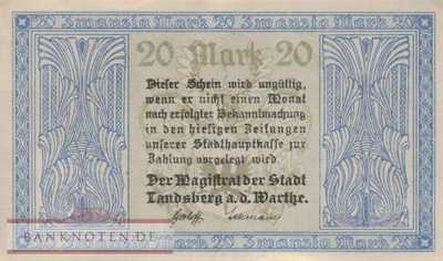 Landsberg a. d. Warthe - 20  Mark (#DGN308_03a_UNC)