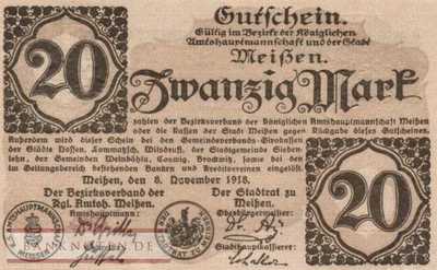 Meissen - 20  Mark (#DGN356_03_UNC)