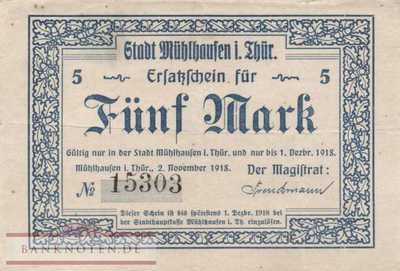 Mühlhausen - 5  Mark (#DGN364_04x-R4_VF)