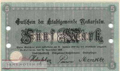 Neckarsulm - 5  Mark - Entwertet (#DGN368_1E_UNC)