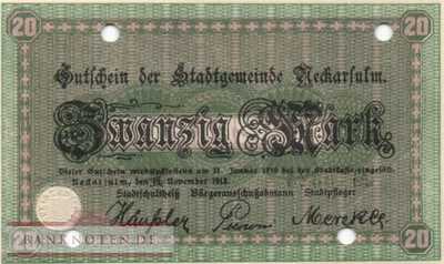 Neckarsulm - 20  Mark - cancelled (#DGN368_2E_UNC)