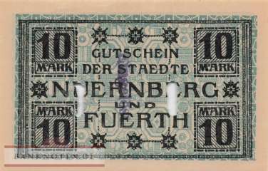 Nürnberg und Fürth - 10  Mark (#DGN388_02cE_UNC)
