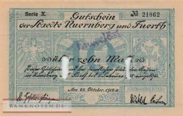 Nürnberg und Fürth - 10  Mark (#DGN388_02cE_UNC)