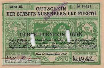 Nürnberg und Fürth - 50  Mark (#DGN388_04aE_AU)