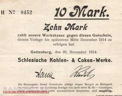 Gottesberg - 10  Mark (#DN14_129_7b_VF)