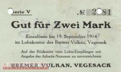 Vegesack - 2  Mark (#DN14_412-10_VF)