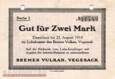 Vegesack - 2  Mark (#DN14_412-2_XF)