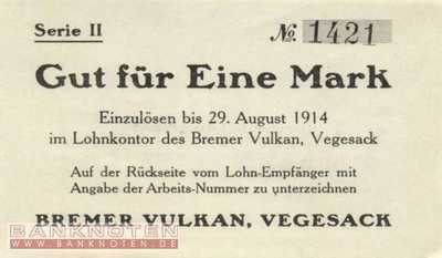 Vegesack - 1  Mark (#DN14_412-3-1_AU)
