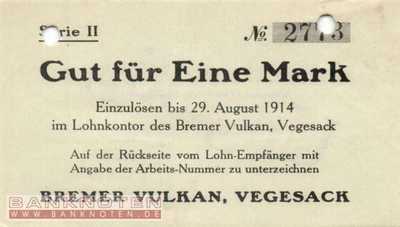 Vegesack - 1  Mark (#DN14_412-3-2_AU)