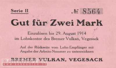 Vegesack - 2  Mark (#DN14_412-4_UNC)