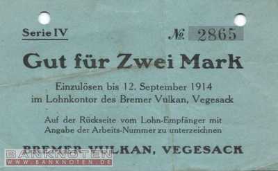 Vegesack - 2  Mark (#DN14_412-8_XF)