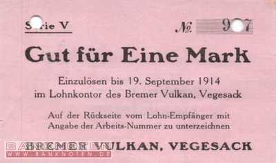 Vegesack - 1  Mark (#DN14_412-9_XF)