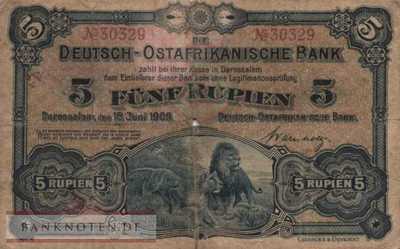Deutsch-Ostafrika - 5  Rupien (#DOA-01_VG)