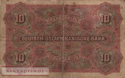 German East Africa - 10  Rupien (#DOA-02_VG)