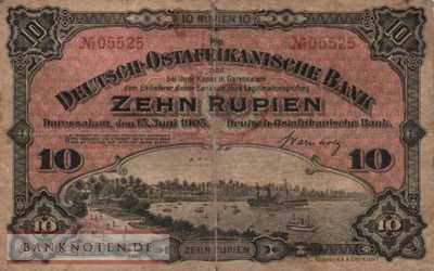 German East Africa - 10  Rupien (#DOA-02_VG)