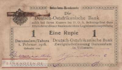 Deutsch-Ostafrika - 1  Rupie (#DOA-31aH3_XF)