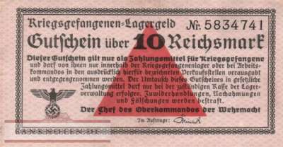 Deutschland - 10  Reichsmark (#DWM-27a_VF)