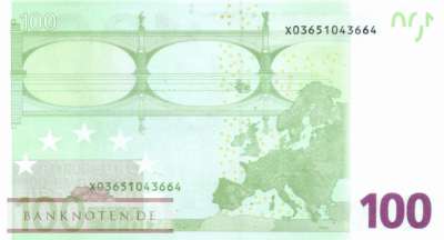 Deutschland - 100  Euro (#E005x-P004_UNC)