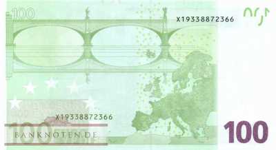 Germany - 100  Euro (#E018x-E003_UNC)