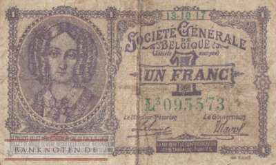 Germany/Belgium - 1  Franc (#EWK-001b-17_F)