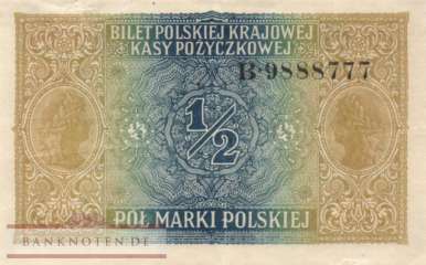 Germany - 1/2  Marki (#EWK-025_VF)