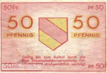 Germany - 50  Pfennig (#FBZ-03_VF)