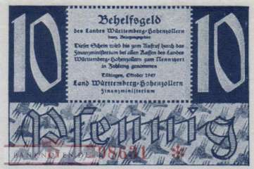 Germany - 10  Pfennig (#FBZ-08b_UNC)