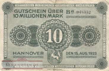 Hannover - 10 Million Mark (#HAN12b-Ba_VG)