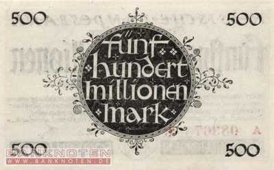 Hessen - 500 Million Mark (#HES07a-A_UNC)
