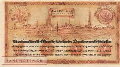 Dortmund - 1.000  Mark (#I22_1065-5_UNC)