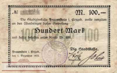 Frauenstein - 100  Mark (#I22_1555_1_F)