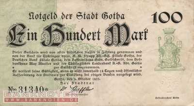 Gotha - 100  Mark (#I22_1825_6a_VF)
