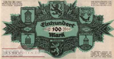 Liebenwerda - 100  Mark (#I22_2720_6a_AU)