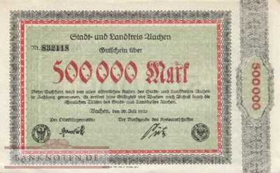 Aachen - 500.000  Mark (#I23_0001b-2_AU)