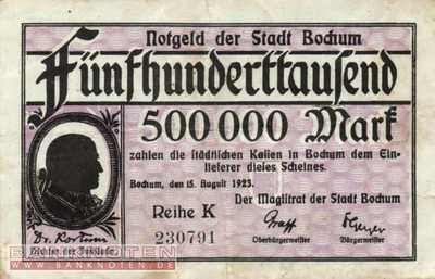 Bochum - 500.000  Mark (#I23_0475k_F)