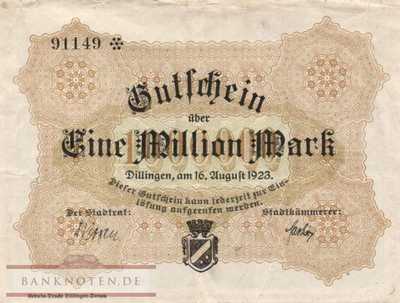 Dillingen - 1 Million Mark (#I23_1011c_F)