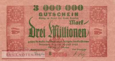 Dresden - 3 Millionen Mark (#I23_1072b_F)