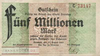 Dresden - 5 Million Mark (#I23_1072d_XF)